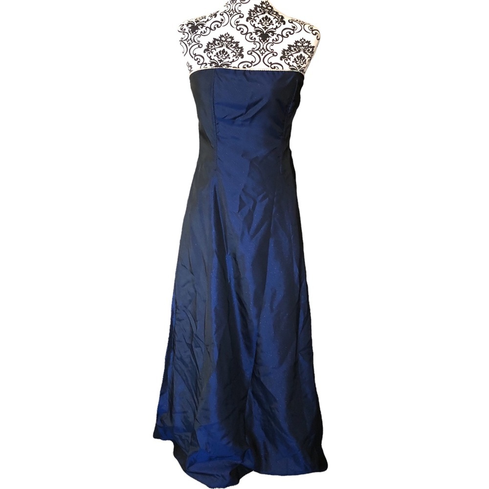 Jessica McClintox For Gunne Sax Sparkly Strapless Prom Dress